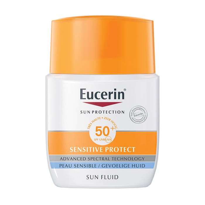Eucerin Sun Protection Sensitive Protect Fluide Spf50 Visage 50ml