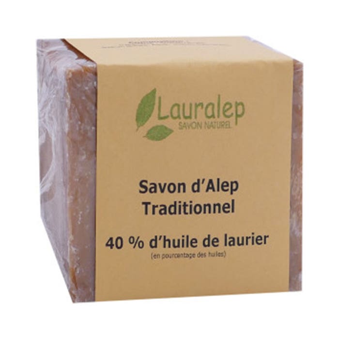 Savon dAlep Traditionnel 40% 200g Lauralep