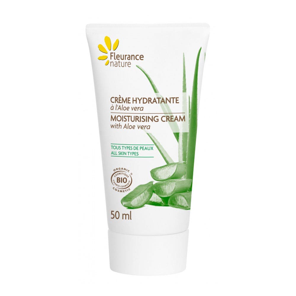 Fleurance Nature Creme Hydratante Visage A L'Aloe Vera Tous types de peaux 50ml
