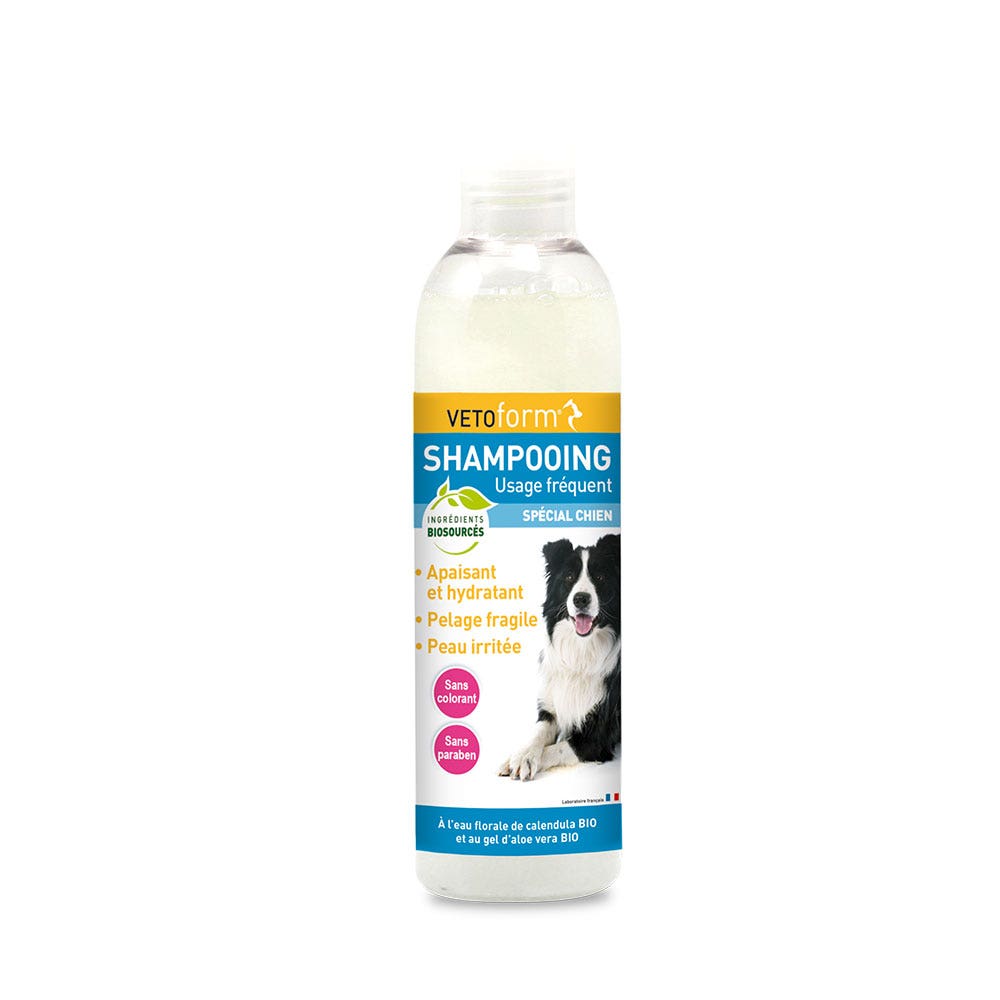 Vetoform Chien Shampoing Usage Fréquent Calendula et Aloe Vera Bio 200ml