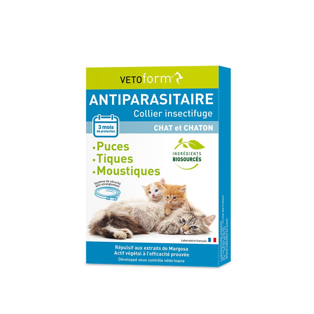 Collier Antiparasitaire préventif Chat Chaton Vetoform