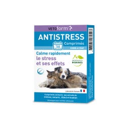 Vetoform Chien et Chat Comprimés anti-stress à base de plantes 20 comprimés