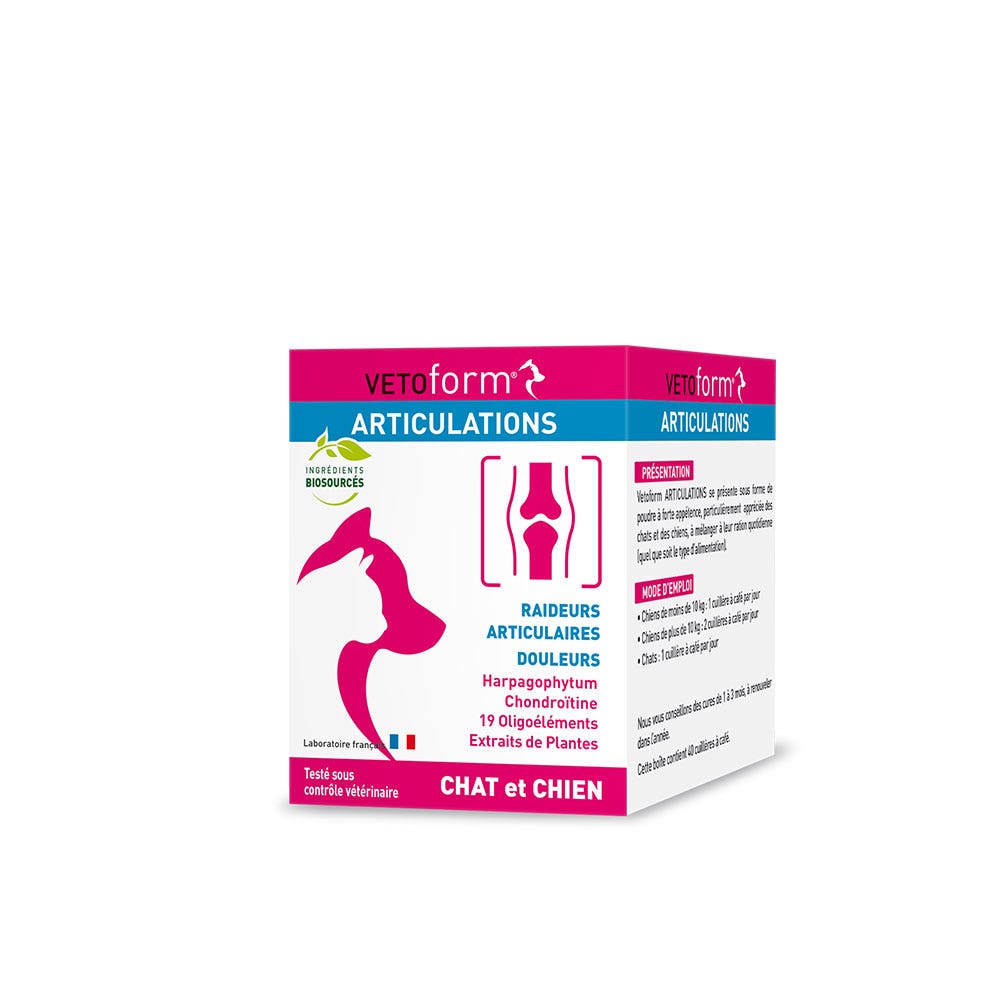 Vetoform Chien et Chat Complement alimentaire articulation 100g