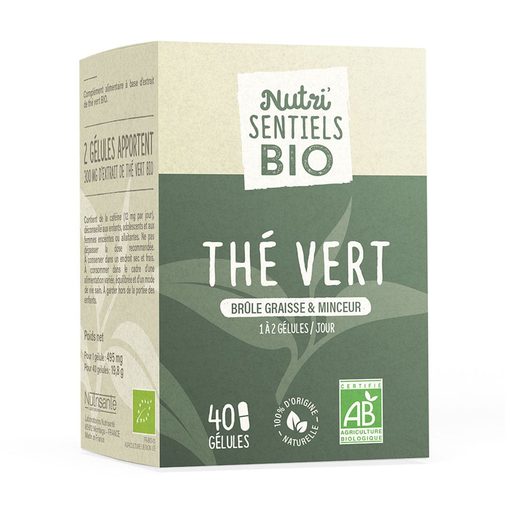 Nutrisante Les Essentiels Thé vert Bio Brûle graisse 40 gélules