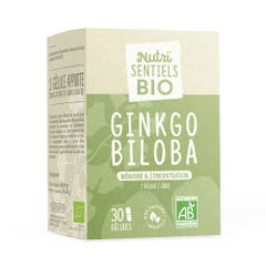 Nutrisante Nutri'sentiels Ginkgo Biloba Bio Mémoire & concentration 30 gélules