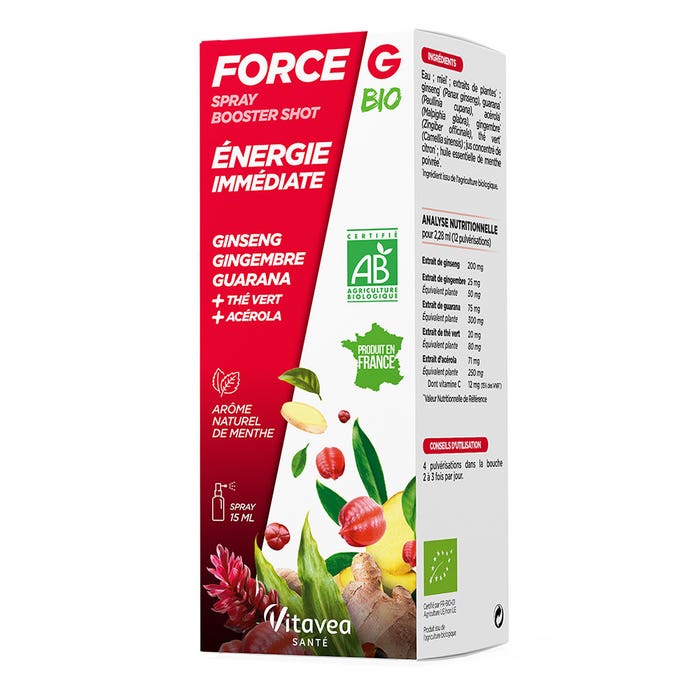 Spray booster Bio 15ml Force G Energie Nutrisante