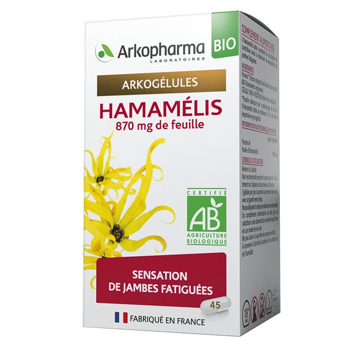 Arkopharma Arkogélules Hamamelis Bio 45 Gelules