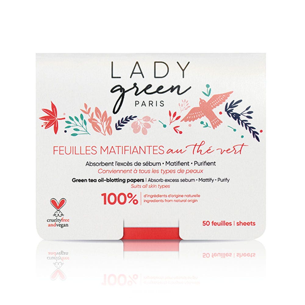 Lady Green Feuilles Matifiantes X50