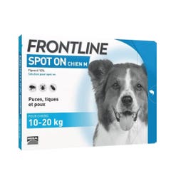 Frontline Spot-on Chien de 10-20kg 6 Pipettes de 1,34ml