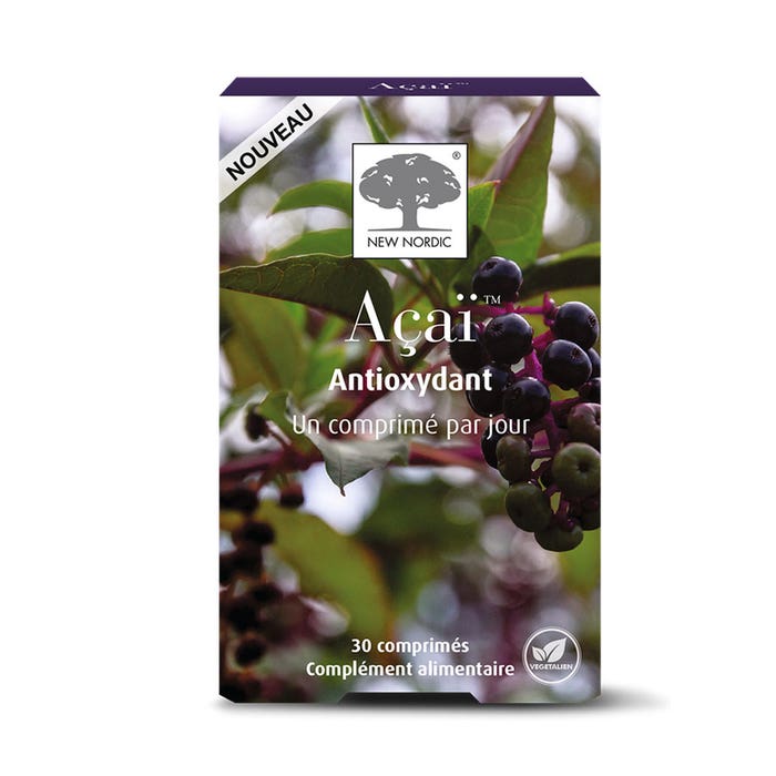 Açaï 30 comprimés Antioxydant New Nordic