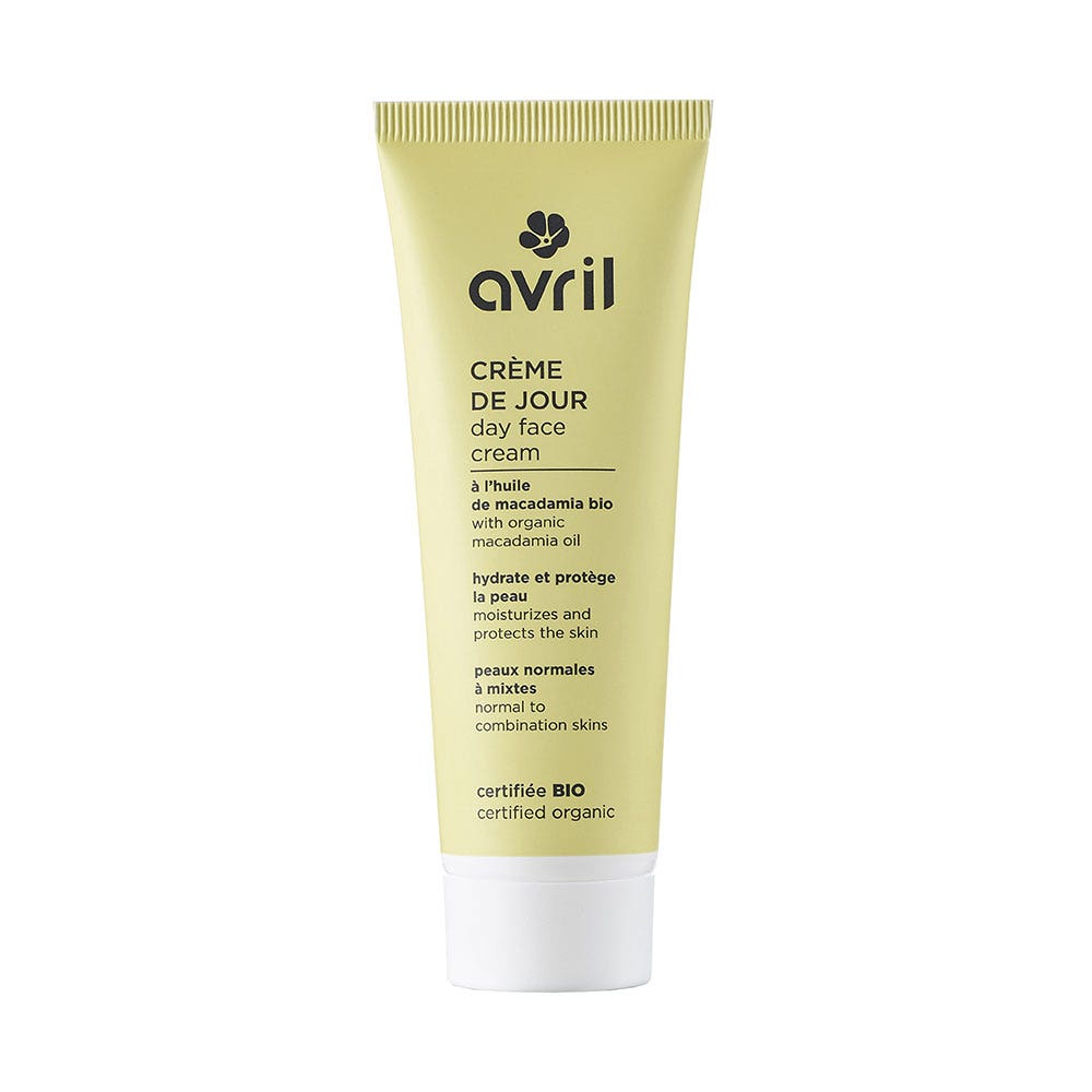 Avril Creme de jour a l'huile de macadamia bio Peaux normales a mixtes 50ml