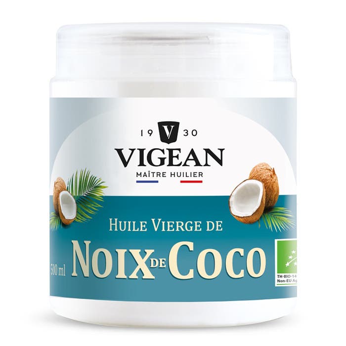 Huile de Noix de coco Bio 50cl Huiles de Coco Huilerie Vigean