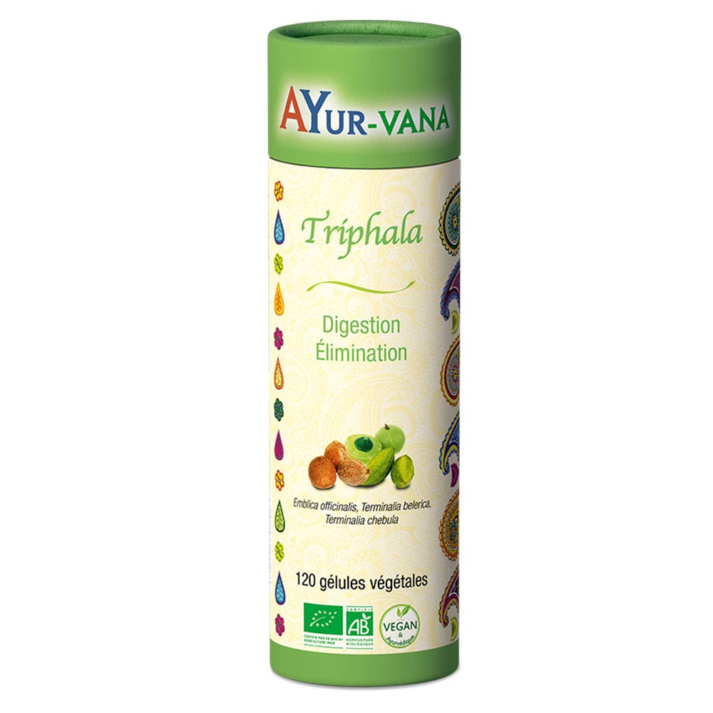 Ayur-Vana Triphala Bio Digestion et élimination 120 gélules