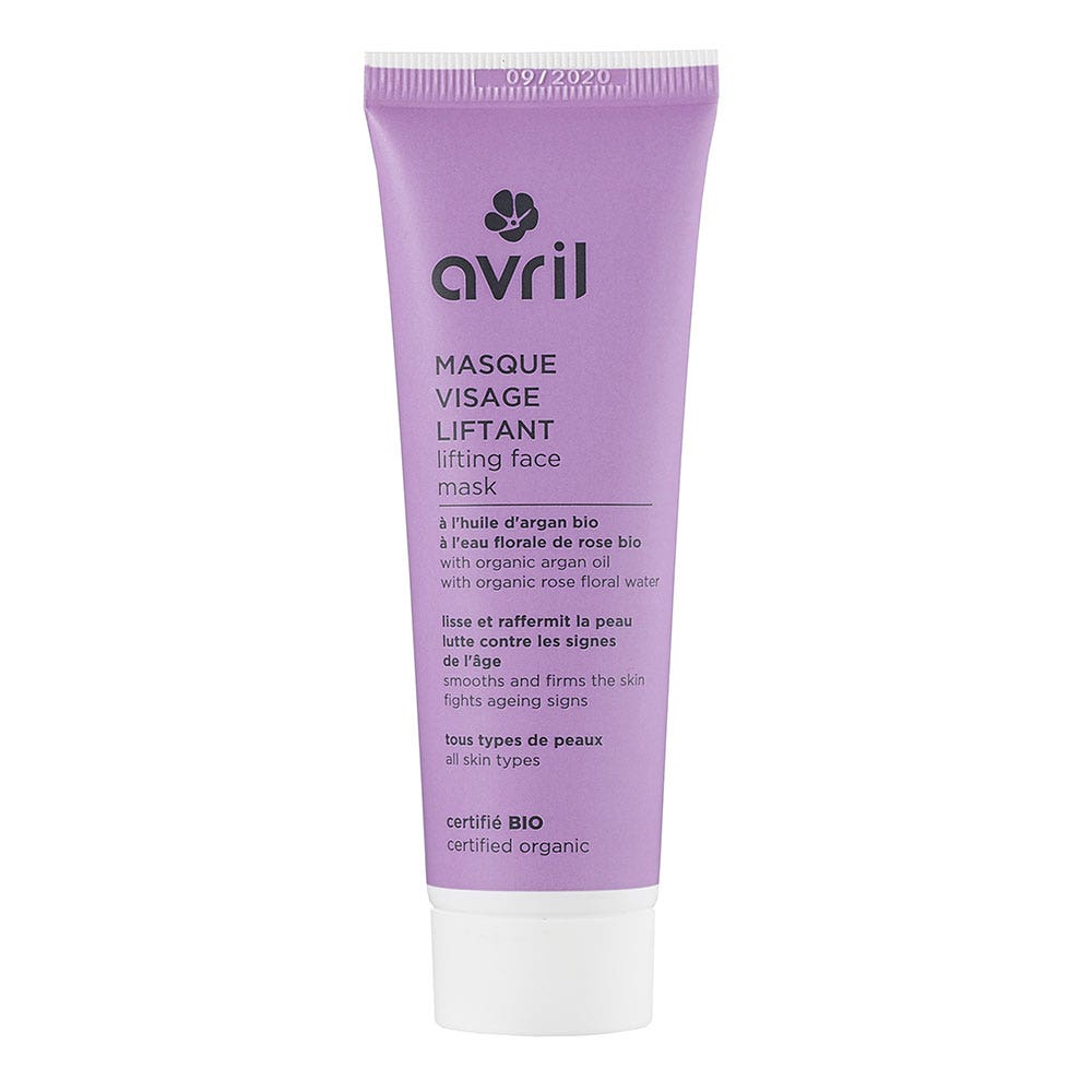Avril Masque liftant a l'huile d'argan et eau florale de rose bio 50ml