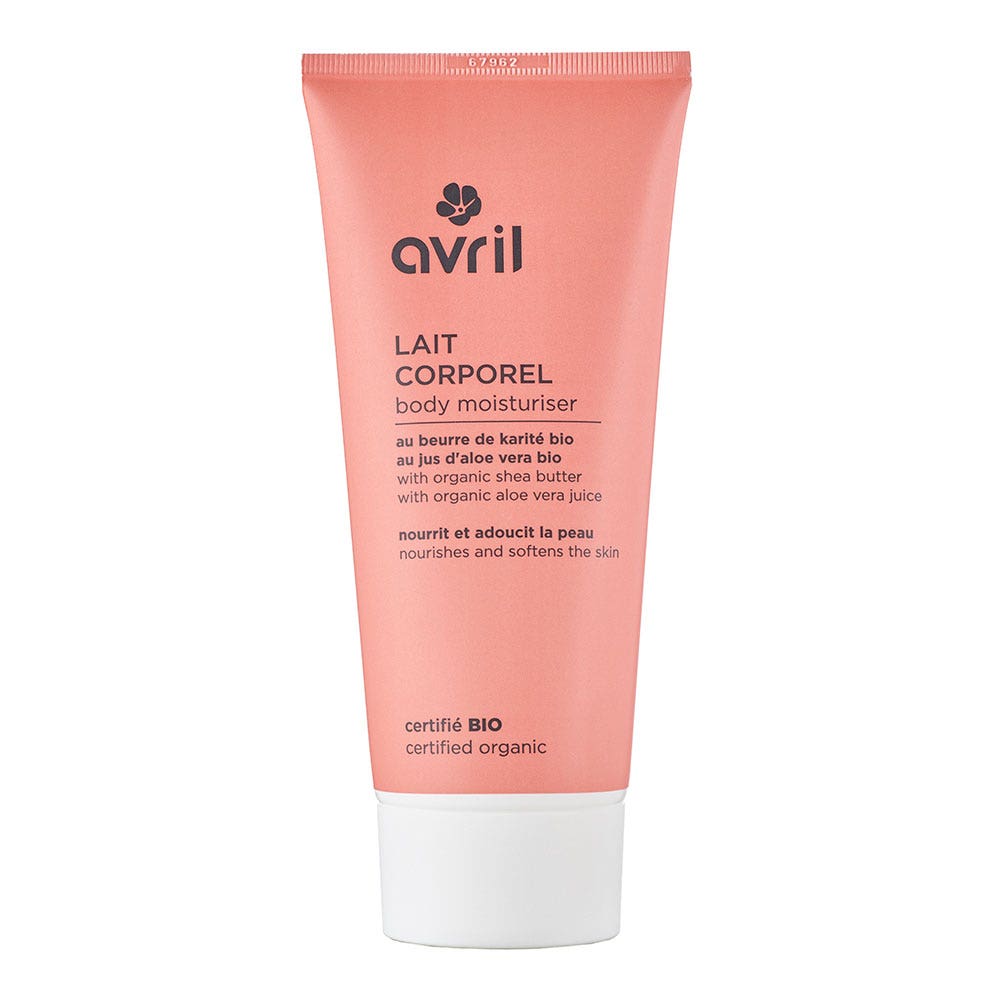 Avril Lait corporel au beurre de karite et jus d'aloe vera bio 200ml
