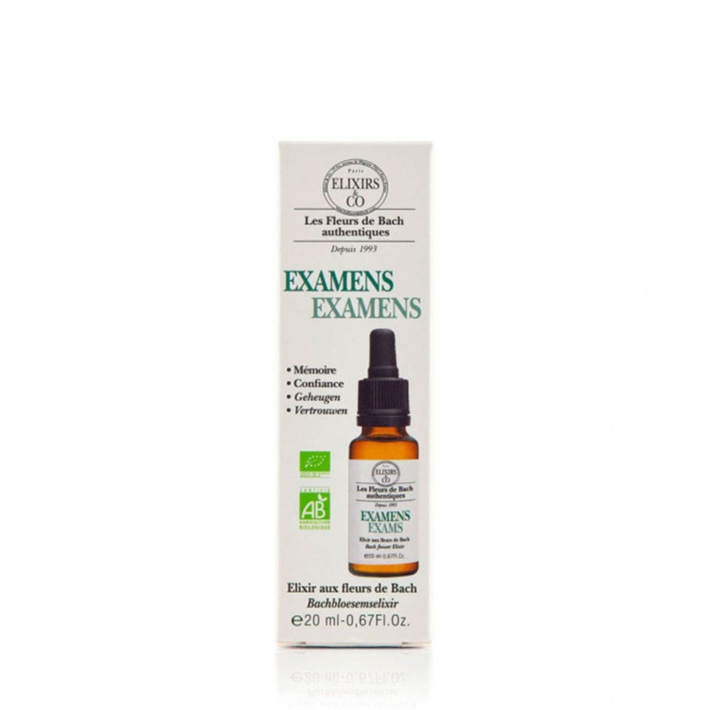 Elixirs & Co EXAMENS Fleurs de Bach Bio 20ML