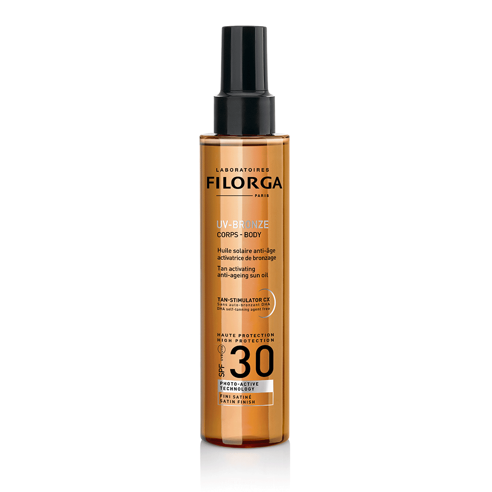 Filorga Uv-Bronze Huile Solaire Anti-age SPF30 Activatrice de bronzage 150ml