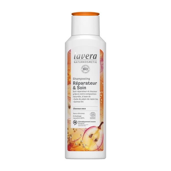 Shampooing Reparateur & Soin Bio 250ml Cheveux secs Lavera
