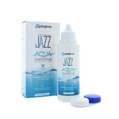 Ophtalmic Aqua Sensitive Jazz solution multifonction pour tous types de lentilles souples 100ml