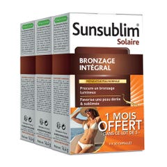 Bronzage Integral 3x30 Capsules Sunsublim Préparateur peau normale Nutreov