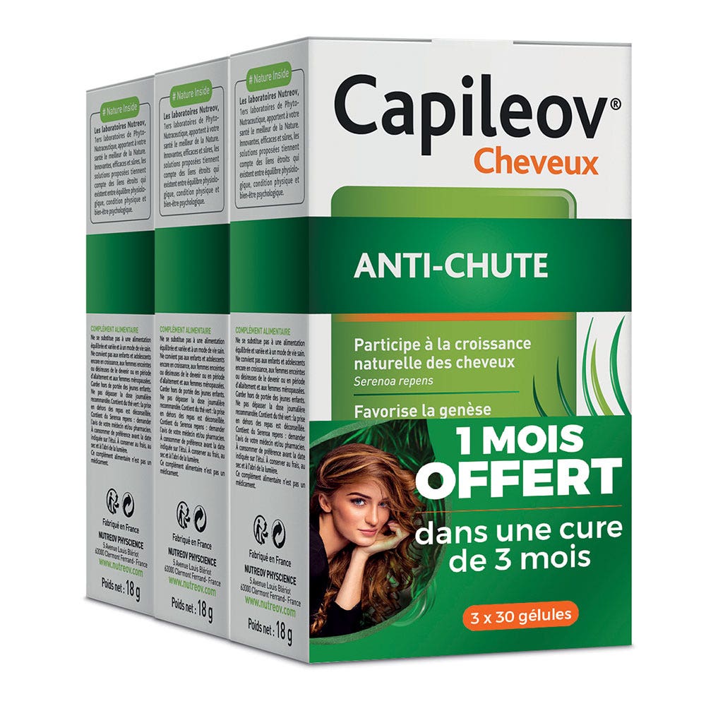 Nutreov Capileov Anti-chute Cheveux 3x30 Gélules
