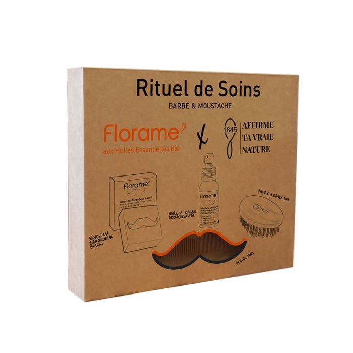 Coffret rituel de soins Barbe & Moustache Florame