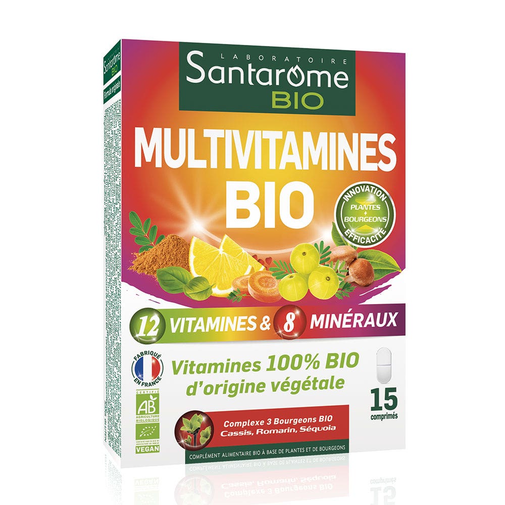 Santarome Multivitamines Bio 15 comprimés