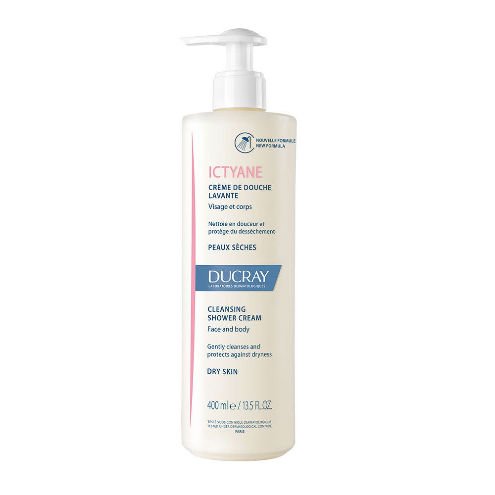 Ducray Ictyane Creme De Douche Lavante Peaux Seches 400ml