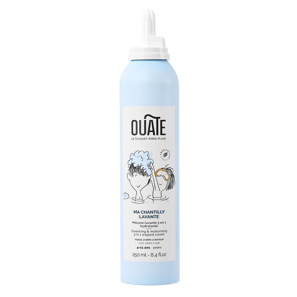 Ouate 4-11 ans Ma chantilly lavante Mousse lavante 3 en 1 hydratante mixte Ouate 250ml