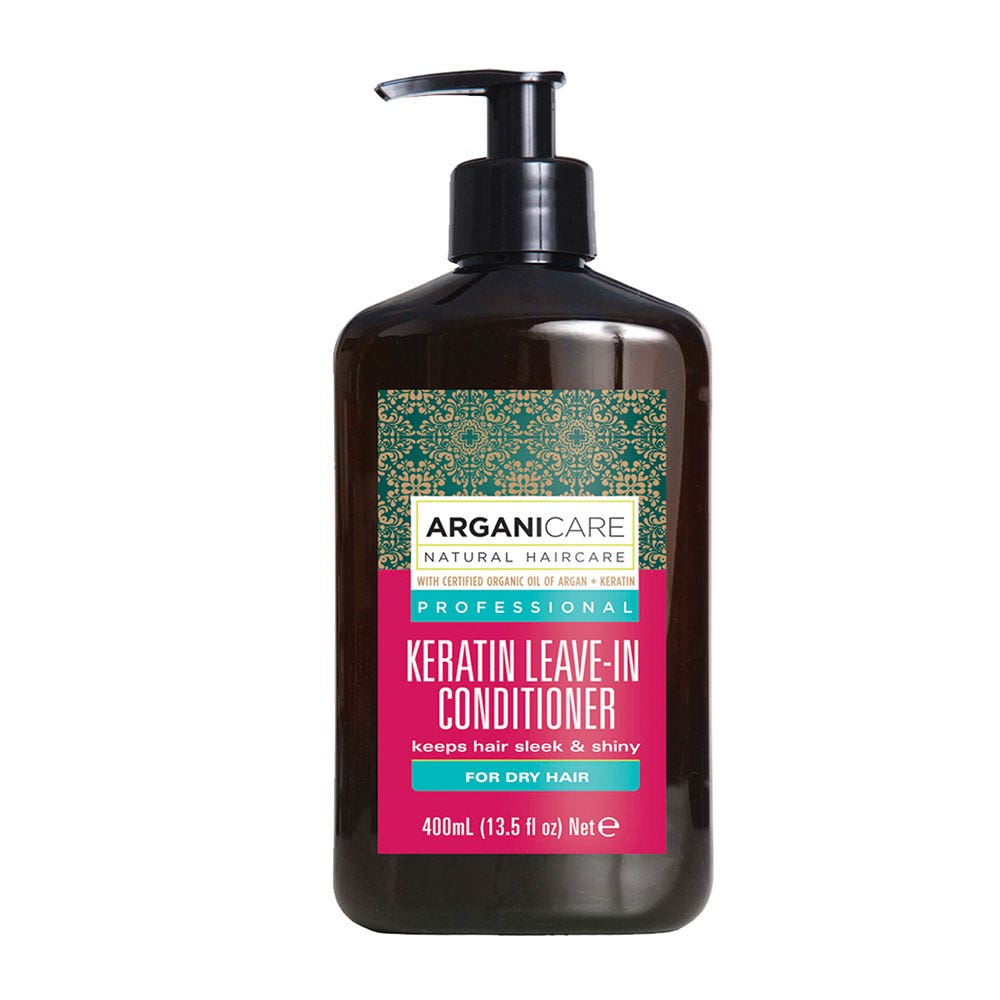 Arganicare Kératine Soin Réparateur Kératine Sans Rinçage Cheveux Bouclés 400ml