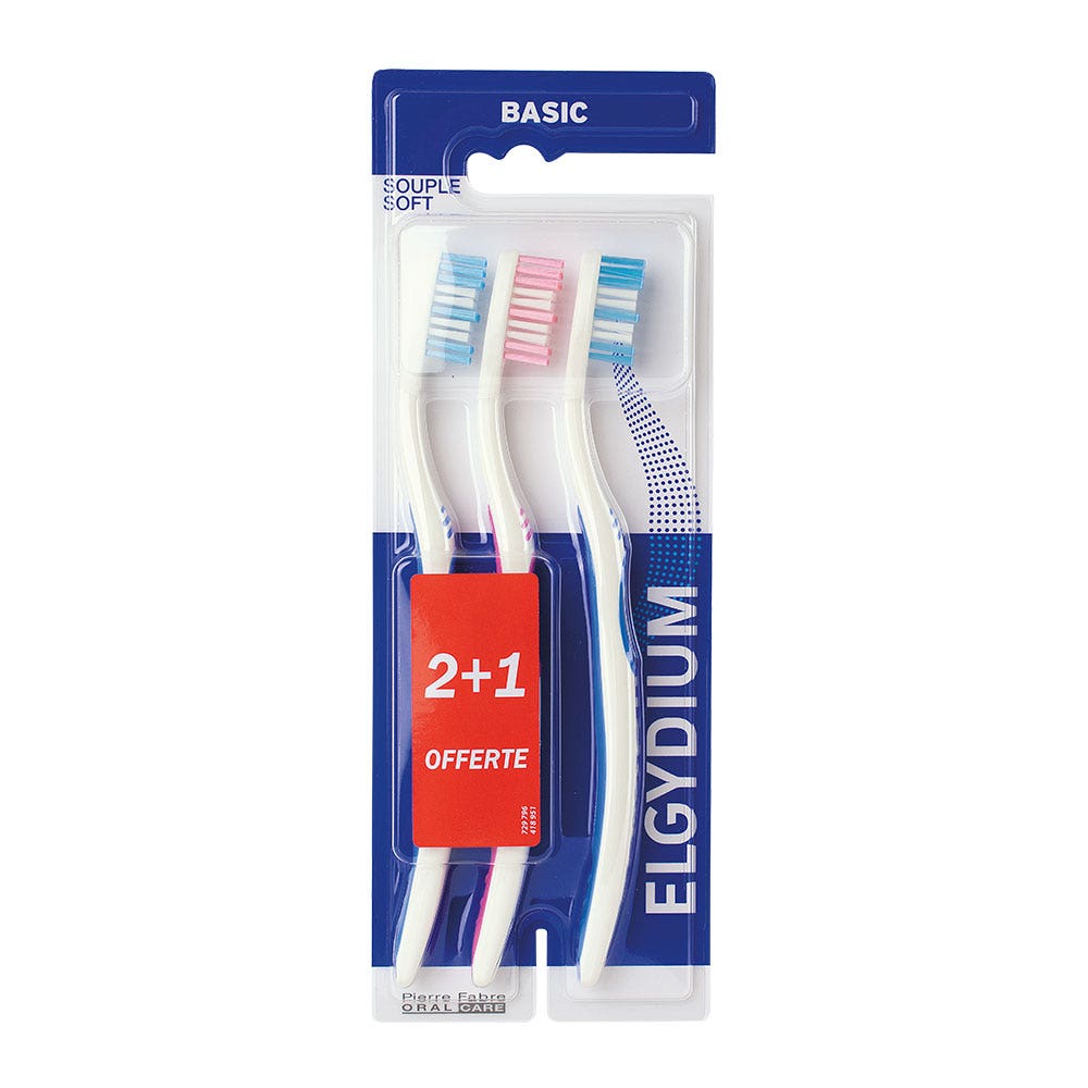 Elgydium Brosse A Dents Basic Souple x3