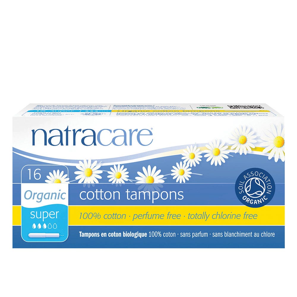 Natracare Tampons Bio Avec Applicateur Super + Boite De 16