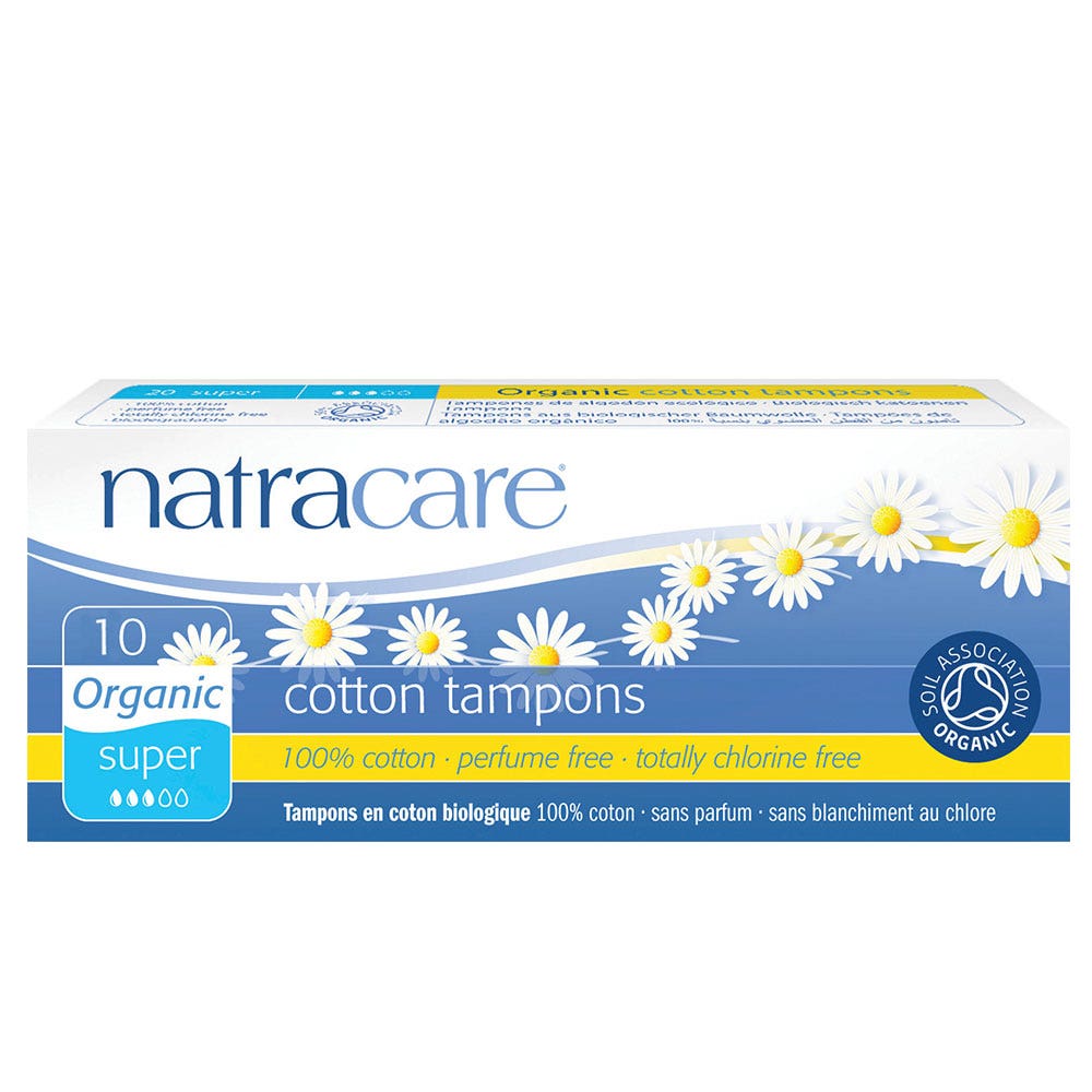 Natracare Tampons Bio Sans Applicateur Super Boite De 10