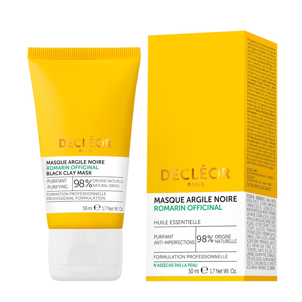 Decléor Romarin Officinal Masque Argile Noire Visage Matifiant 50ml