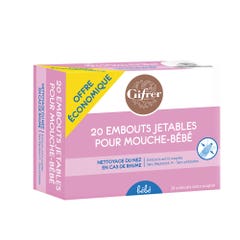 Gifrer Recharge 20 Embouts Mouche-bebe X20 Embouts