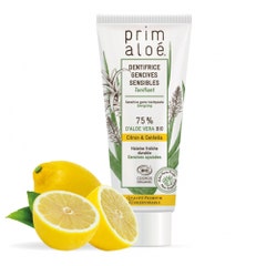 Prim Aloe Dentifrice Citron Gencive Sensible 75% Aloe Vera 75ml