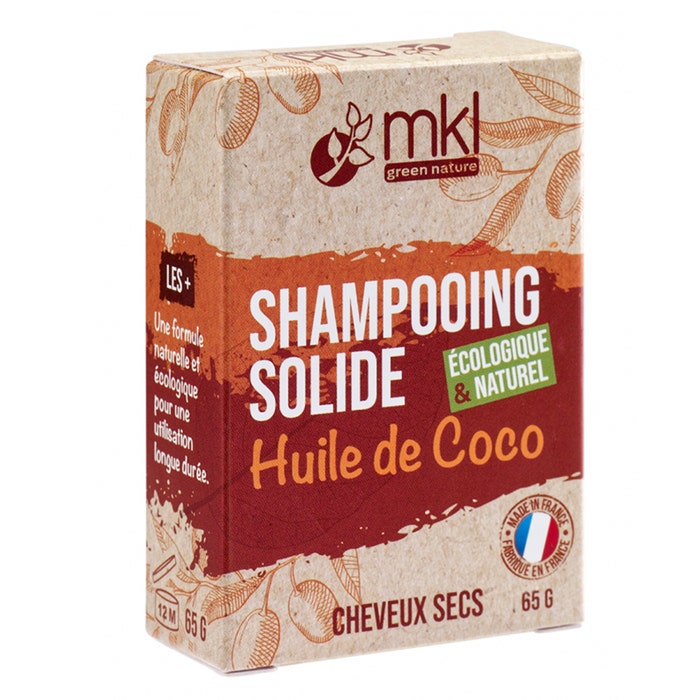 Shampooing Solide A L'huile De Coco 65gr Cheveux secs Mkl
