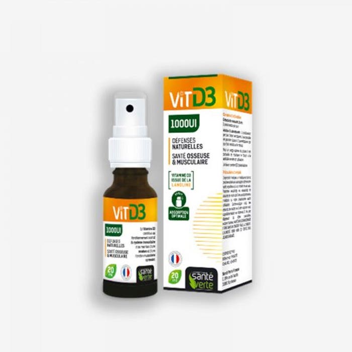 Sante Verte Vitamine D3 1000ui Defenses Naturelles Défenses naturelles 20ml