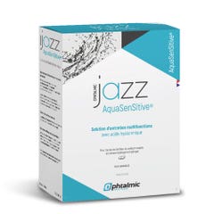 Ophtalmic Aqua Sensitive Jazz solution multifonction pour tous types de lentilles souples 3x350ml