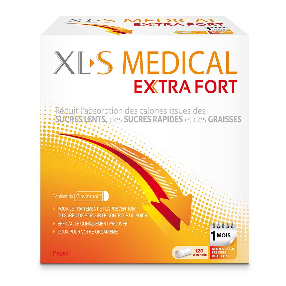 Xl-S Médical Extra Fort Perte de Poids 120 Comprimes