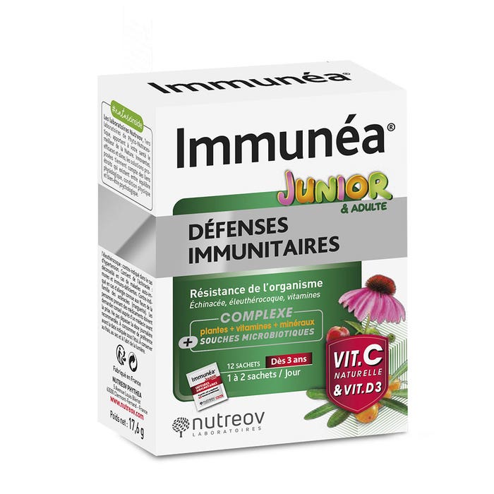 Defenses Immunitaires 12 Sachets Immunéa Junior et adulte Phytea