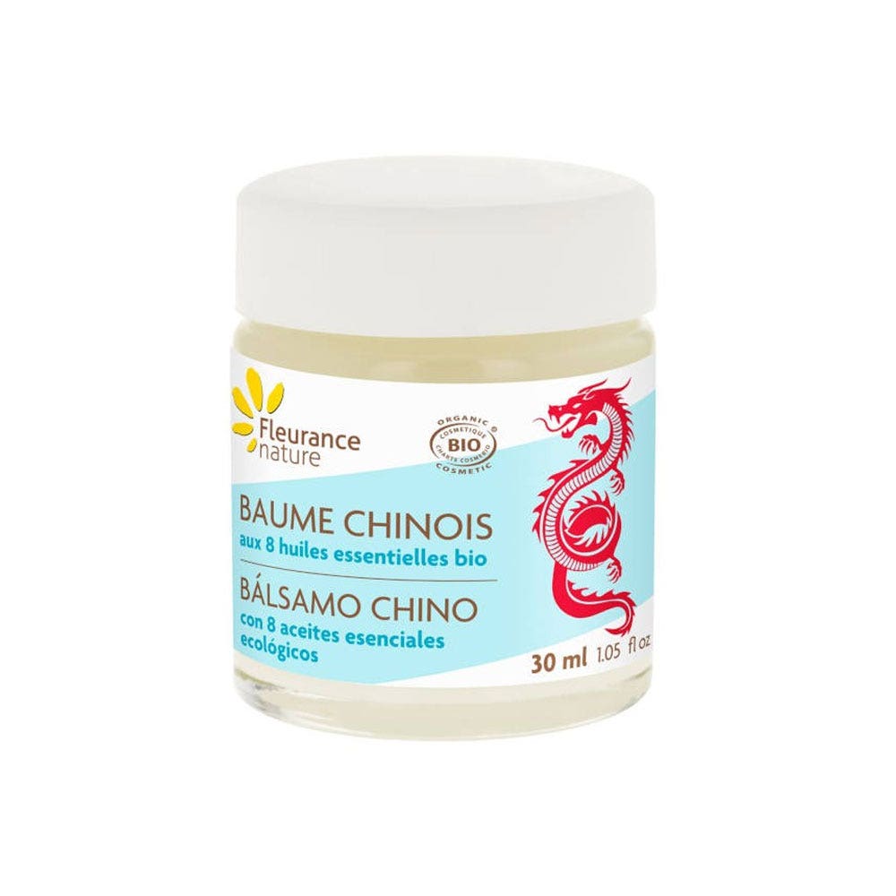 Fleurance Nature Baume Chinois aux 8 huiles essentielles bio 30ml