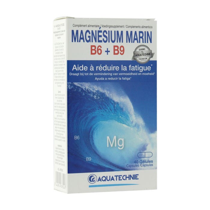 Magnesium Marin B6 B9 x 40 Gelules Biotechnie