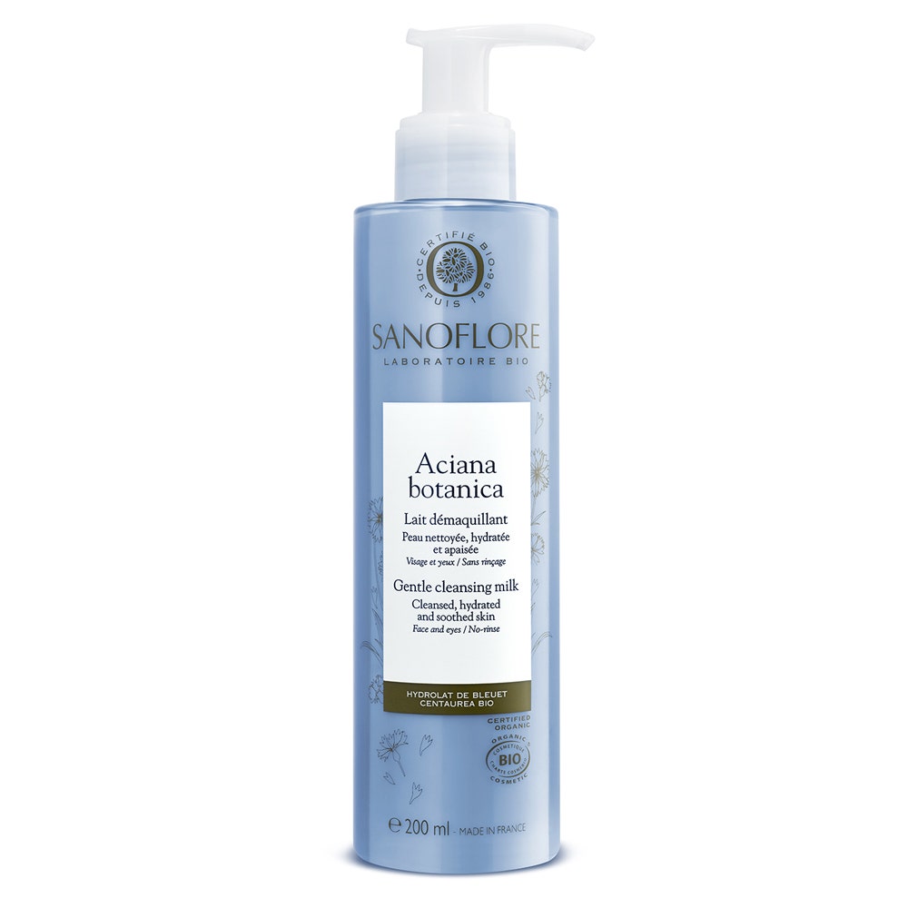 Sanoflore Hydra Ciana Lait Démaquillant Apaisant Bio 200 ml