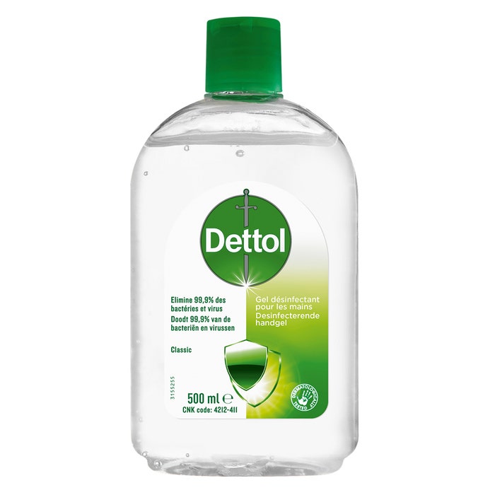 Dettol Gel Desinfectant pour les mains Classic 500ml Dettol