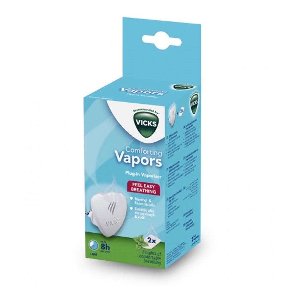 Vicks Diffuseur Electrique D'huiles Essentielles + 2 Recharges