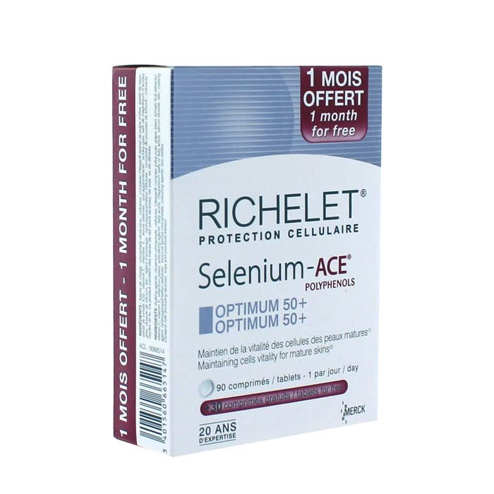 Richelet Selenium Ace Optimum 50+ Boite 90+30 Comprimes