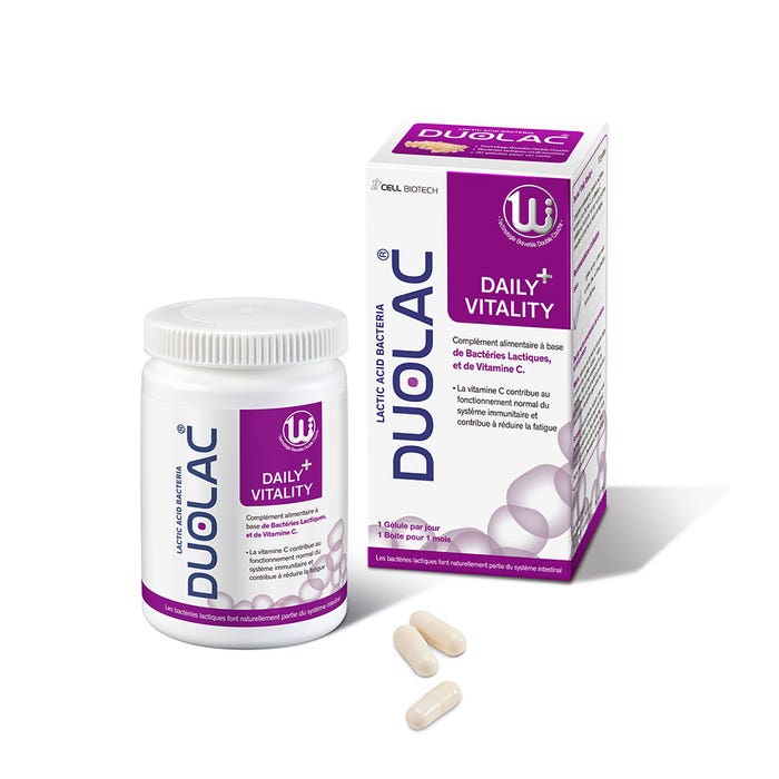 Daily Vitality 30 Gelules Duolac Bacteries Lactiques Duolac