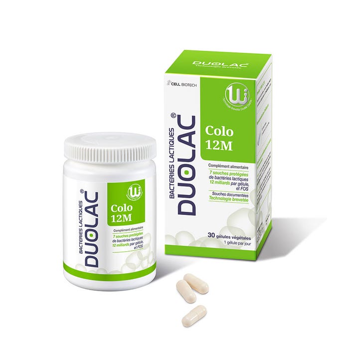 Colo12M 30 gélules Duolac Bactéries lactiques Duolac