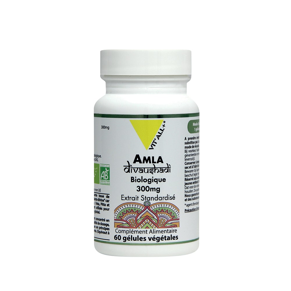 Vit'All+ Amla Biologique 300mg Extrait Standardise 60 Gélules